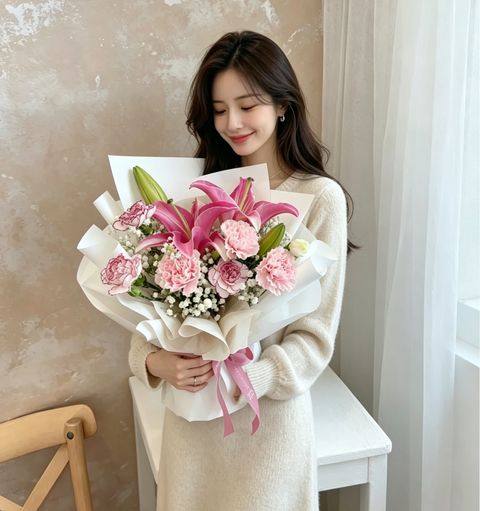 Pink Lily Grace Bouquet