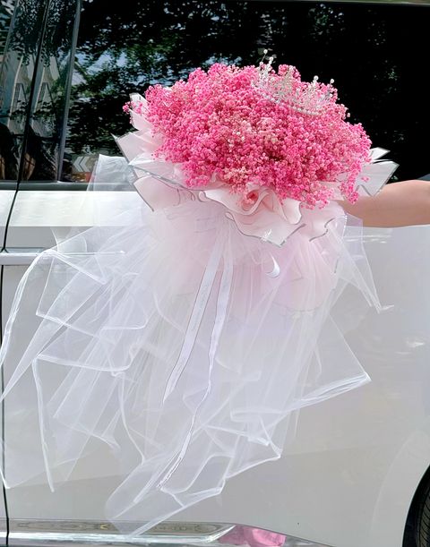 Pink Baby Breath Bouquet