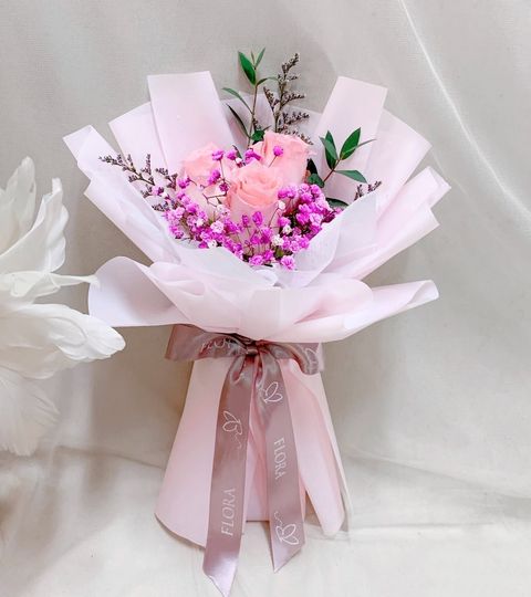 Pink Roses Bouquet 02