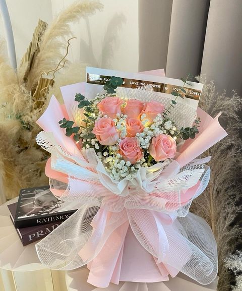 Cindy Pink Roses Bouquet