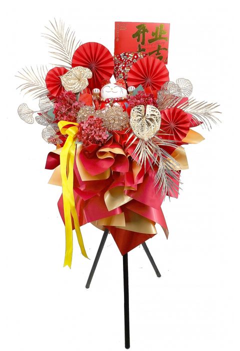 Red Lucky Cat Opening Stand