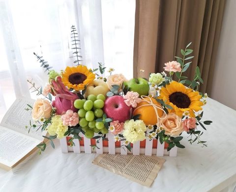 Loving Care Fruits Flower Basket