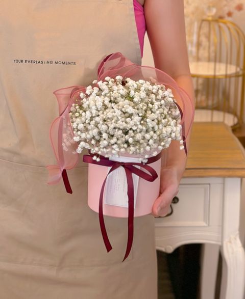 White Baby Breath Box