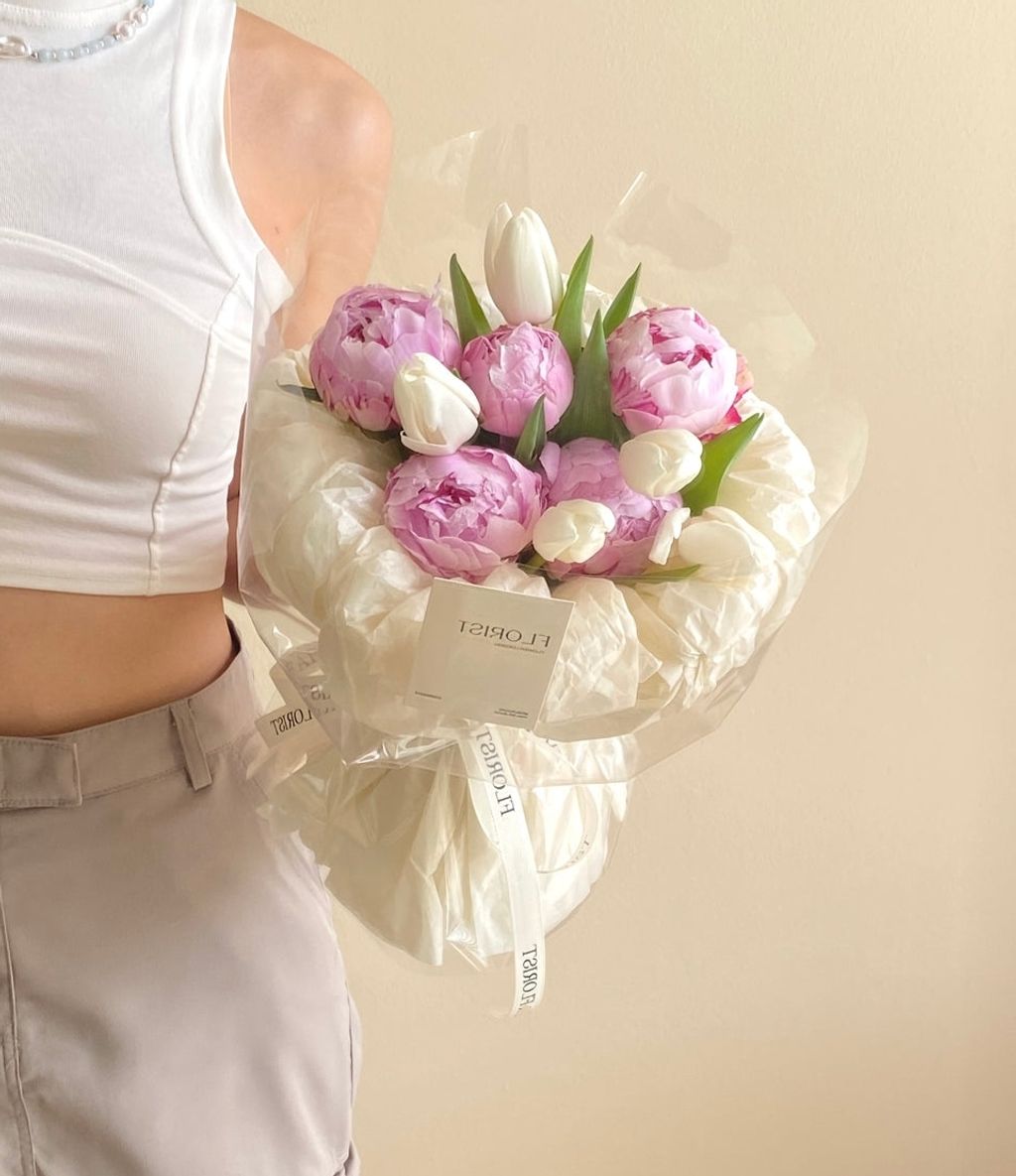 Peony Mix Tulip Bouquet