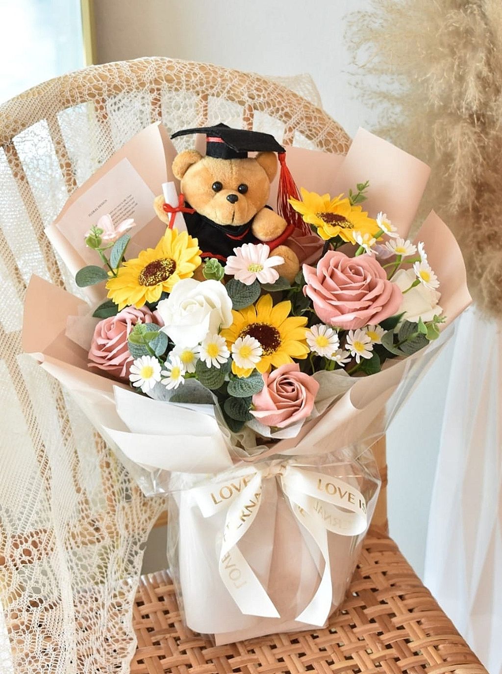 Soap Graduation Flower Bouquet