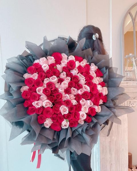 99 Roses Bouquet (Pink & Red)