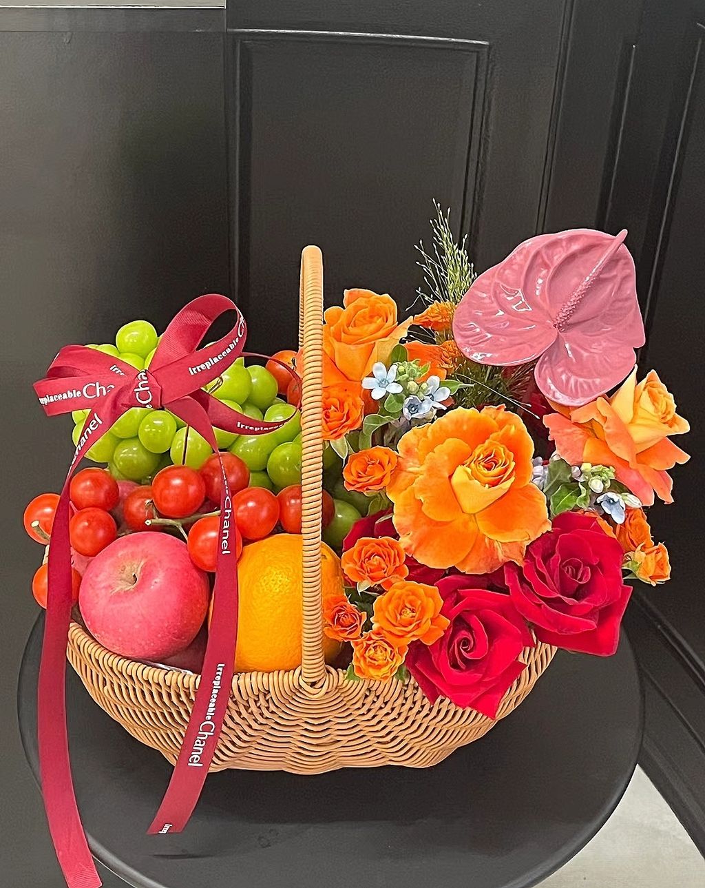 Well Wishes Fruit Flower Basket