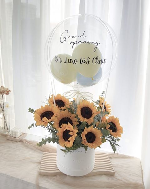 Sunshine Balloon Flower Box