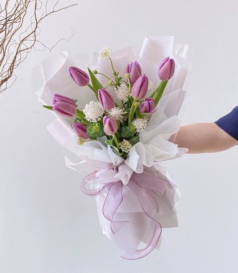 Purple Tulip Bouquet 01