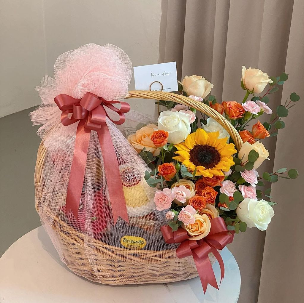 Fruit And Flowers Basket