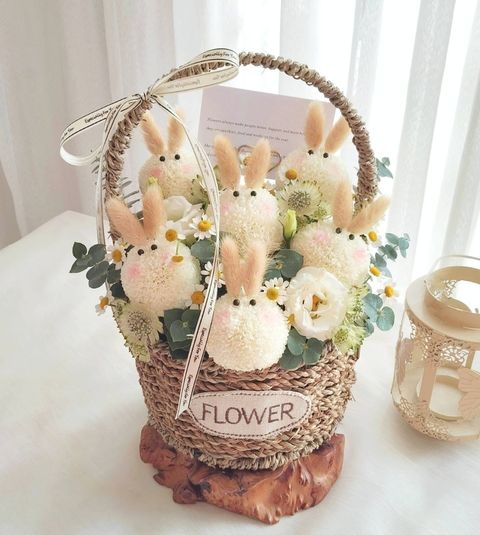 Bunny Flower Basket