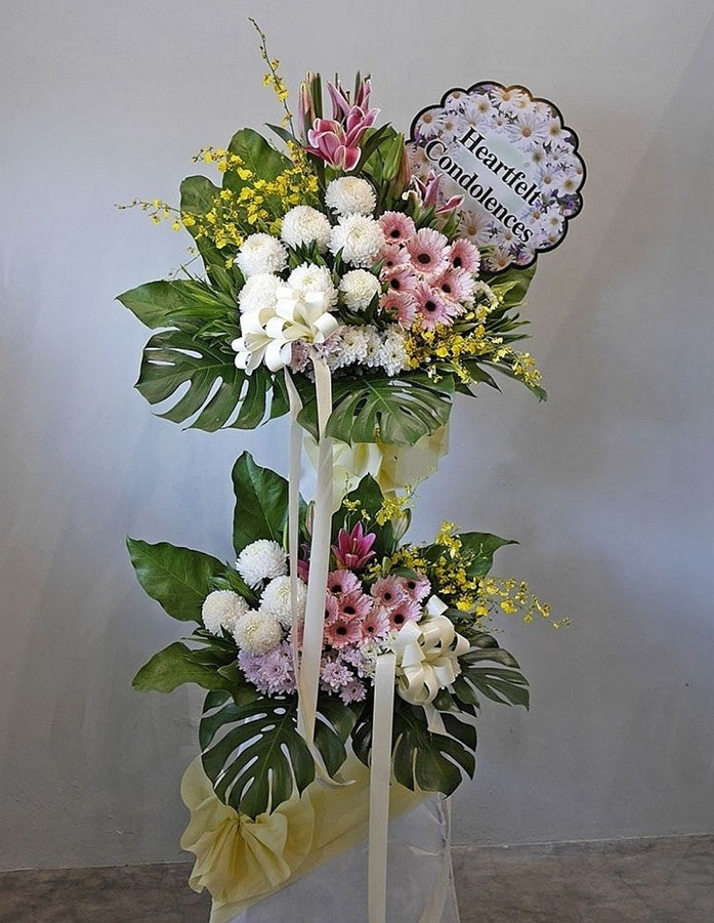 2 Tier Condolence Flower Stand 03