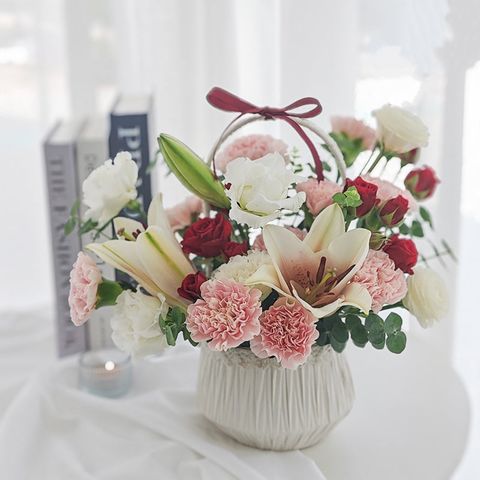Lily Basket Arrangement