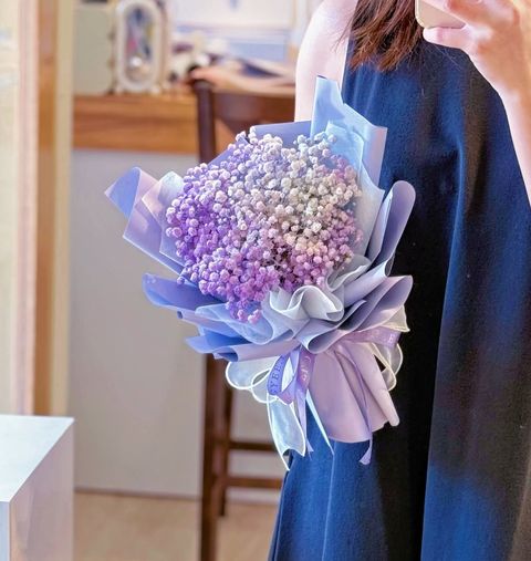 Purple Baby Breath Bouquet