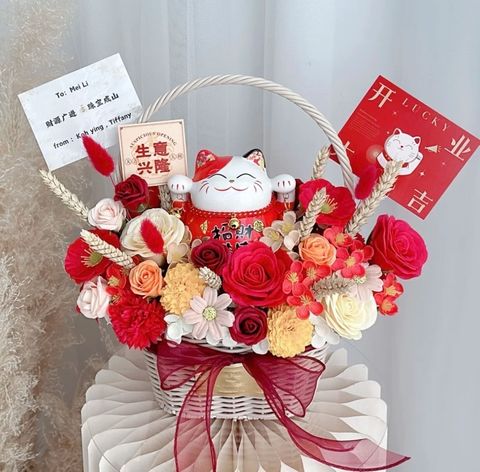 Opening Flower Basket 03