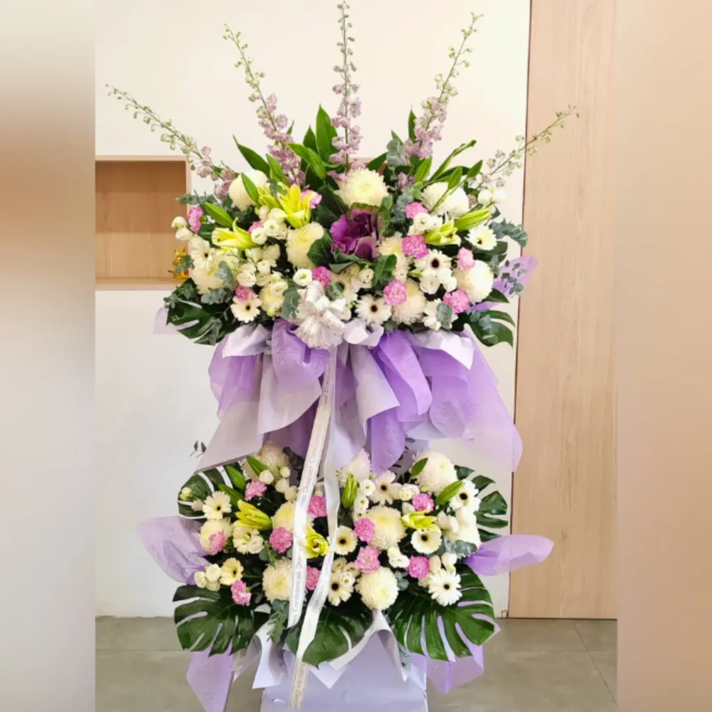 2 Layer Condolences Flower Stand