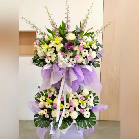 2 Layer Condolences Flower Stand