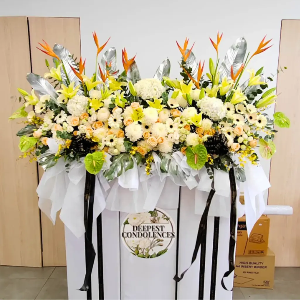 Premium Condolences Flower Stand