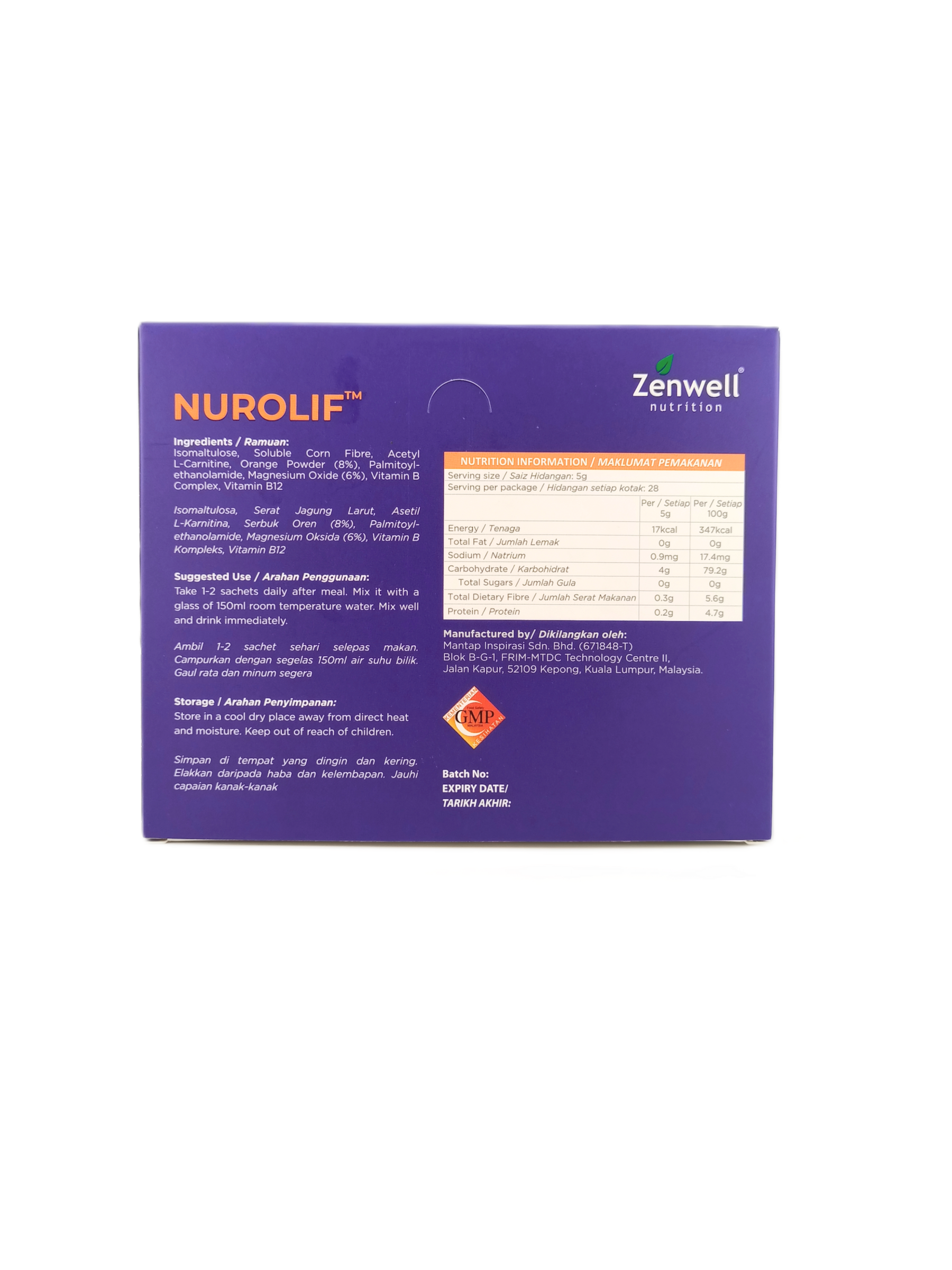 NUROLIF BOX BACK