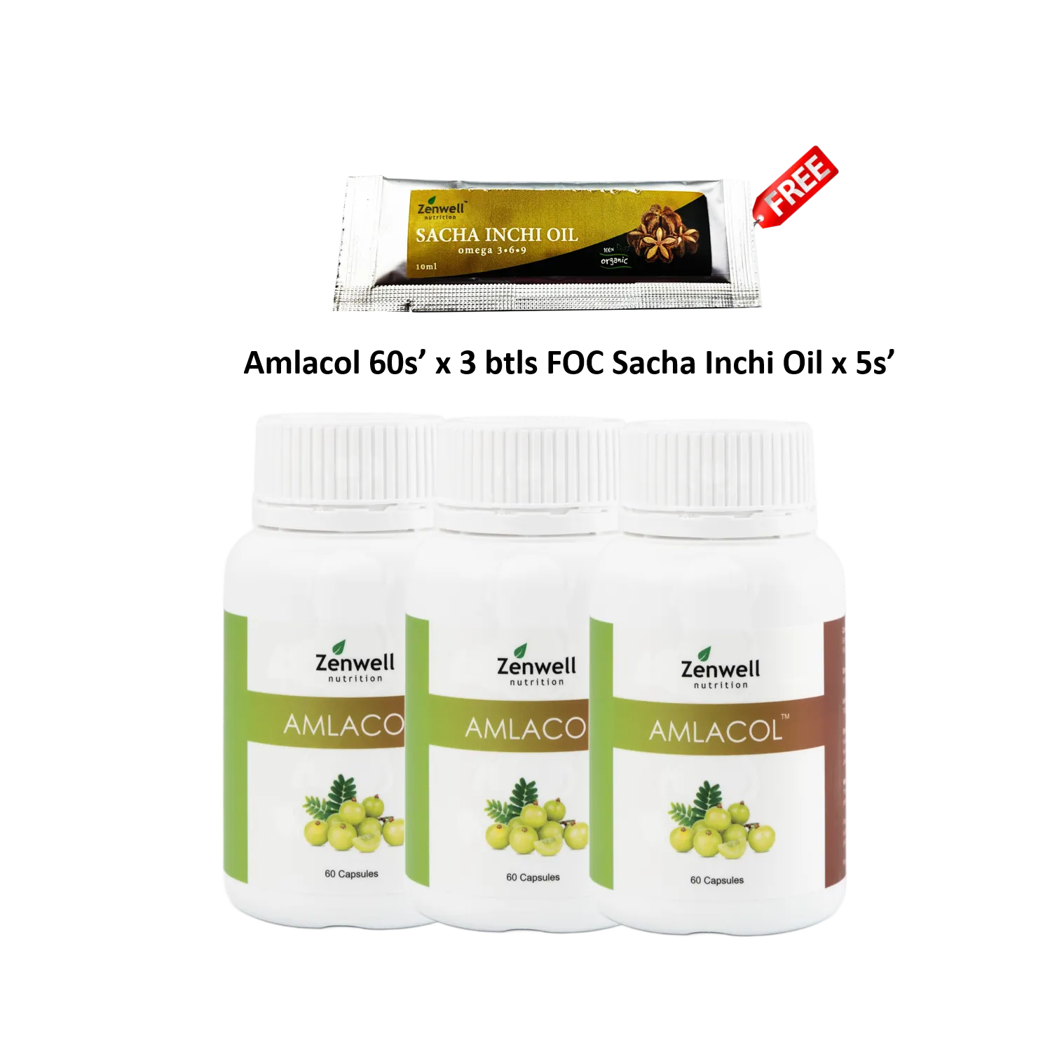 amlacol 3 foc sacha inchi oil x5