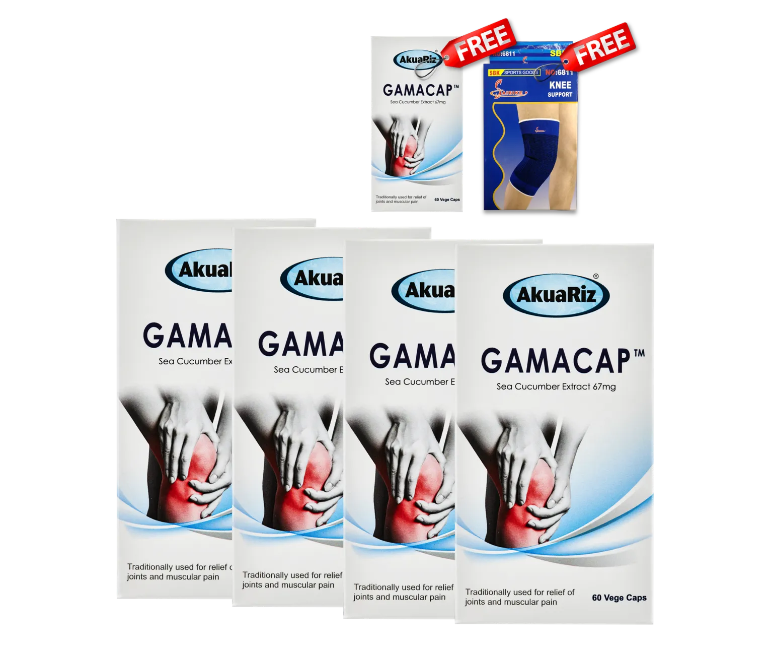 gamacap 60s 4f1+knee guard