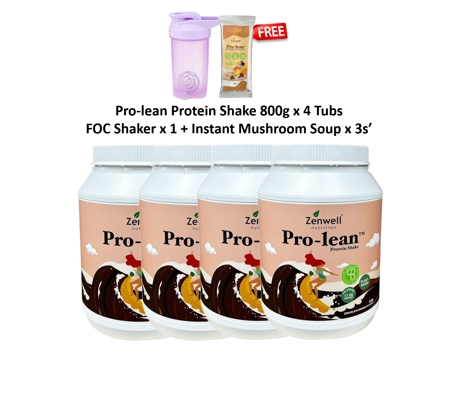 prolean shake 4 foc shaker & mushroom soup