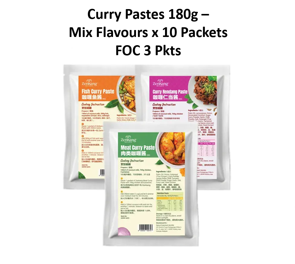 curry paste mix x 10 foc 3pkts