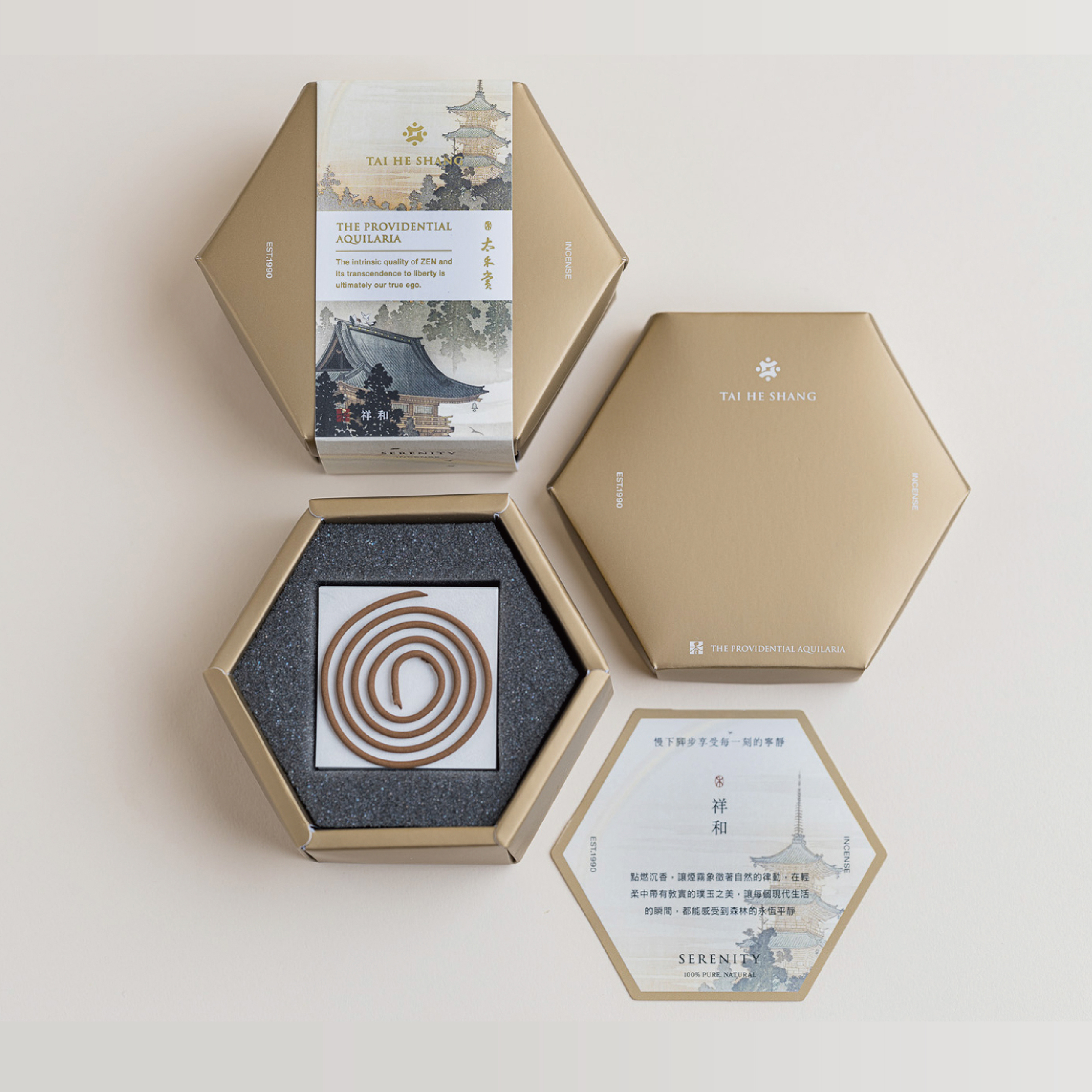 寶塔與彩虹(惠安沉)盤香