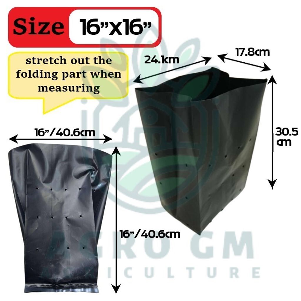 16x16polybag size template