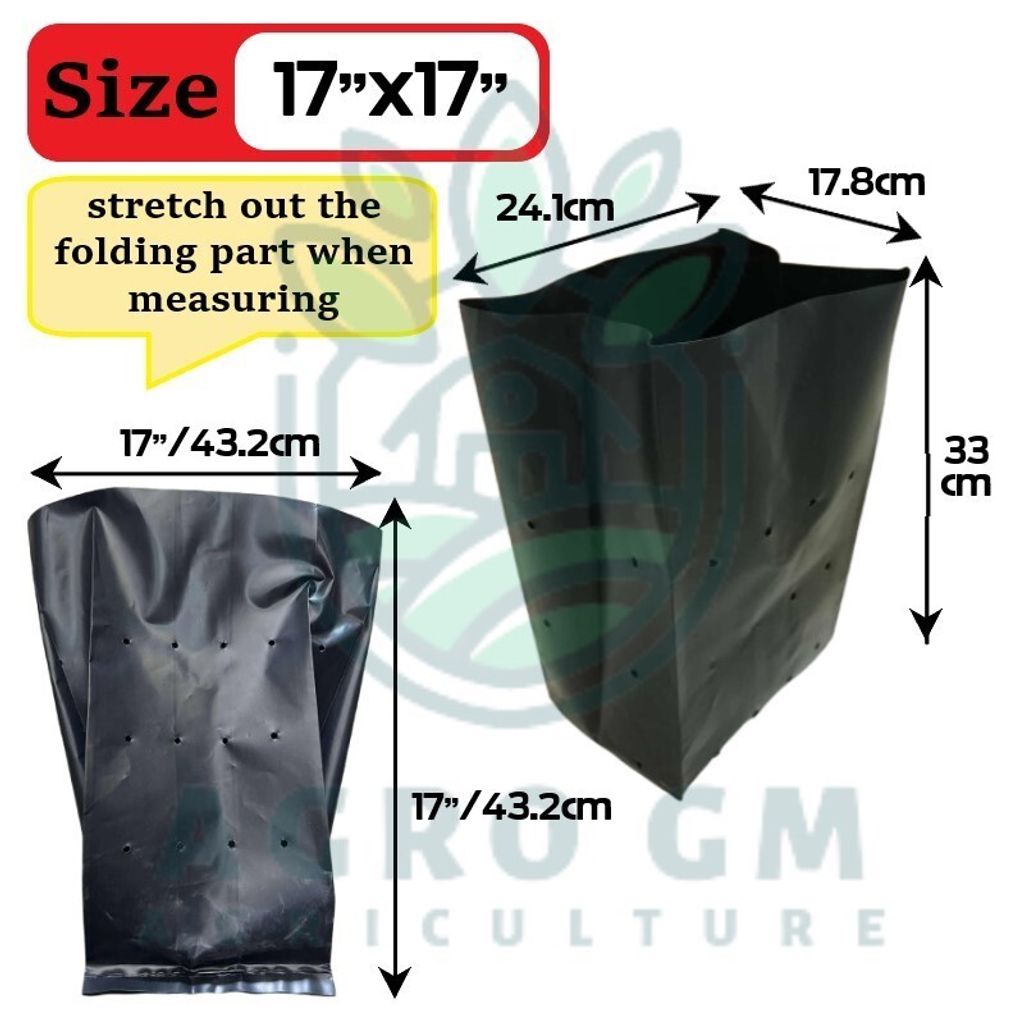 17x17polybag size template