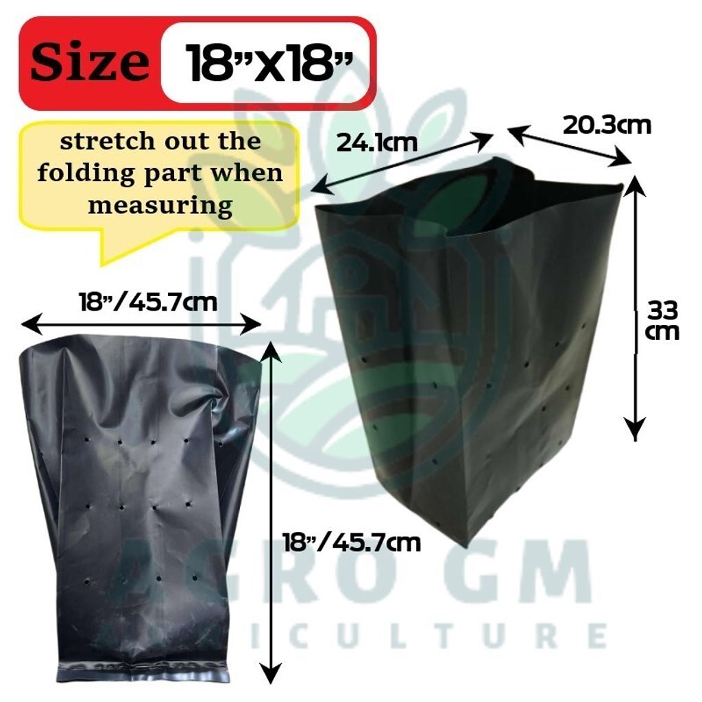 18x18polybag size template