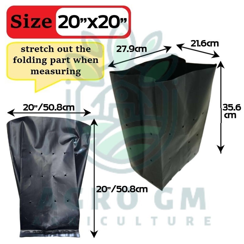 20x20polybag size template