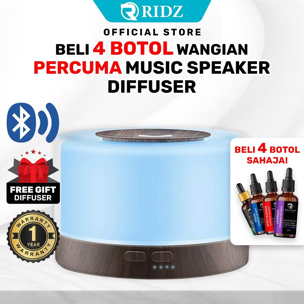 1. Cover - Music Speaker Diffuser - Dark Wood-min