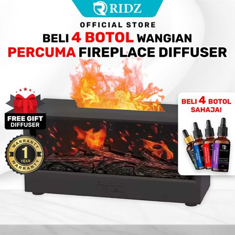 1 Cover - Fireplace Diffuser - Black-min
