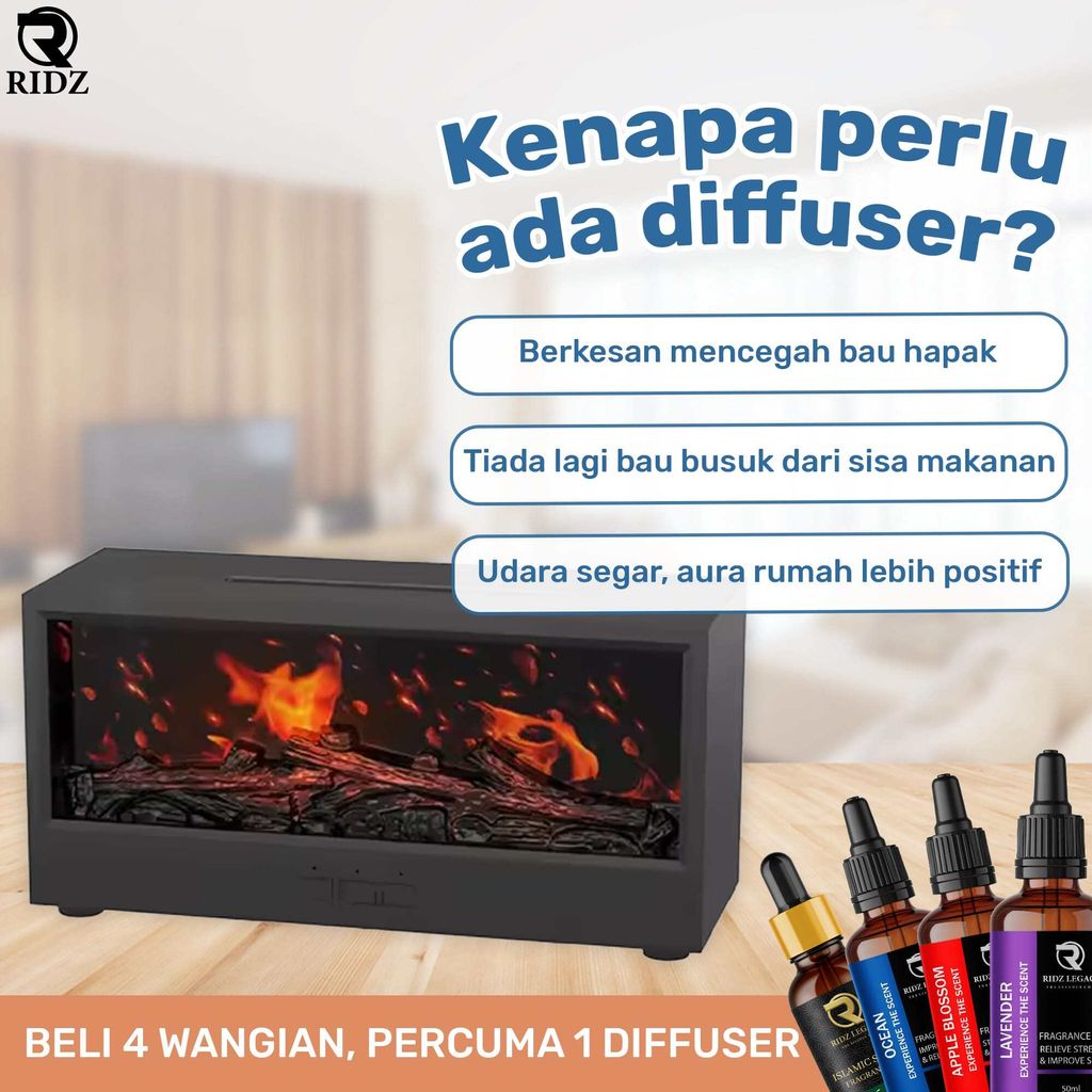 4. F.A.B Fireplace Diffuser - Black-min