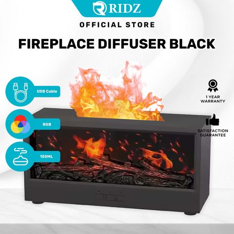 1. Fireplace Diffuser - Black-min