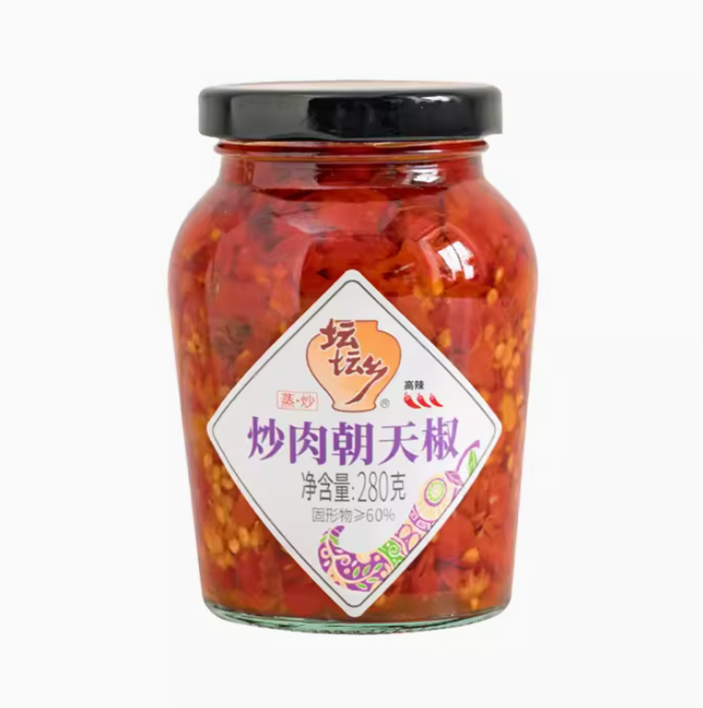 坛坛乡280g炒肉朝天椒 12瓶（整箱）