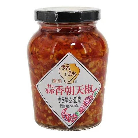 坛坛乡280g蒜香朝天椒 12瓶（整箱）