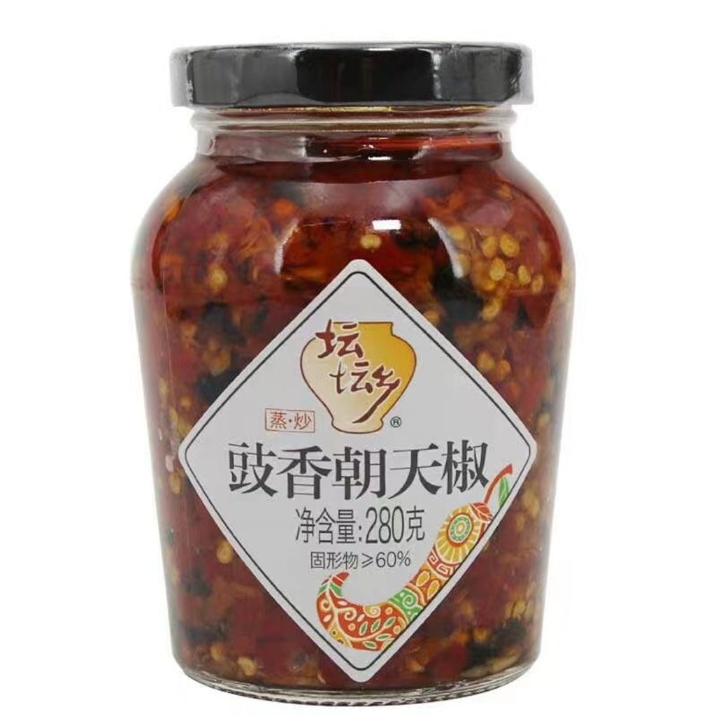 坛坛乡280g豉香朝天椒 12瓶（整箱）