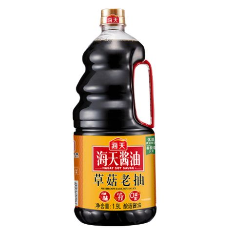 【海天】草菇老抽1.9L HALAL认证 6瓶（整箱）