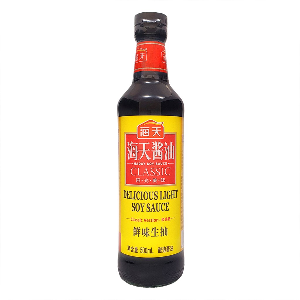 【海天】鲜味生抽 500ml HALAL认证 12瓶（整箱）