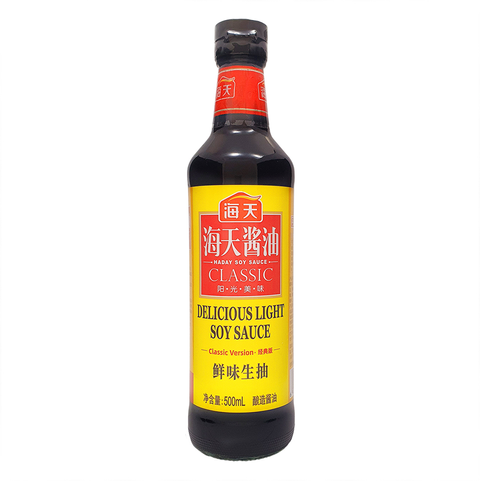 【海天】鲜味生抽 500ml HALAL认证 12瓶（整箱）