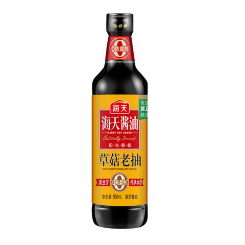 【海天】草菇老抽500ml HALAL认证 12瓶（整箱）