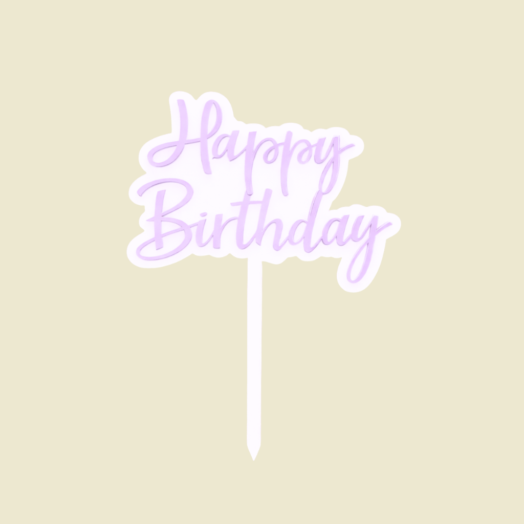 Birthday Topper Purple