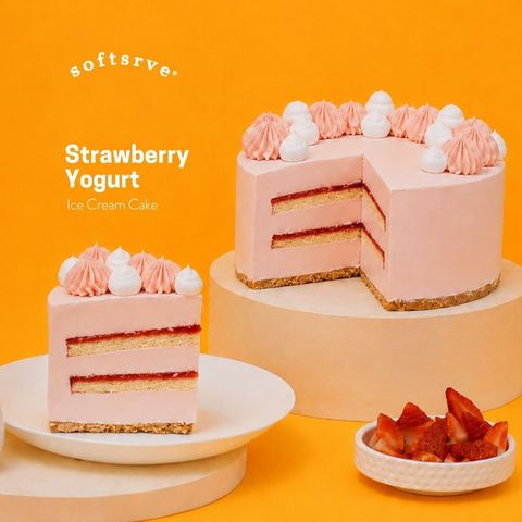 Strawberry Ice Cream Cake