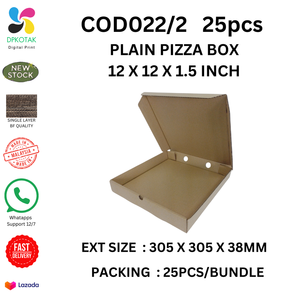 COD022.2PCS25-PLAIN 12X12X1.5-25PCS 1