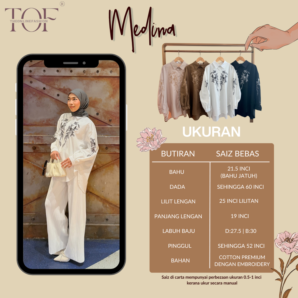 NEW TOF Size Chart