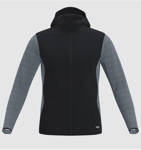 Men's Sleek Woven Hooded Full Zip Jacket - Boombah