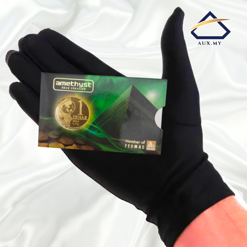 1 din amethyst hijau glove