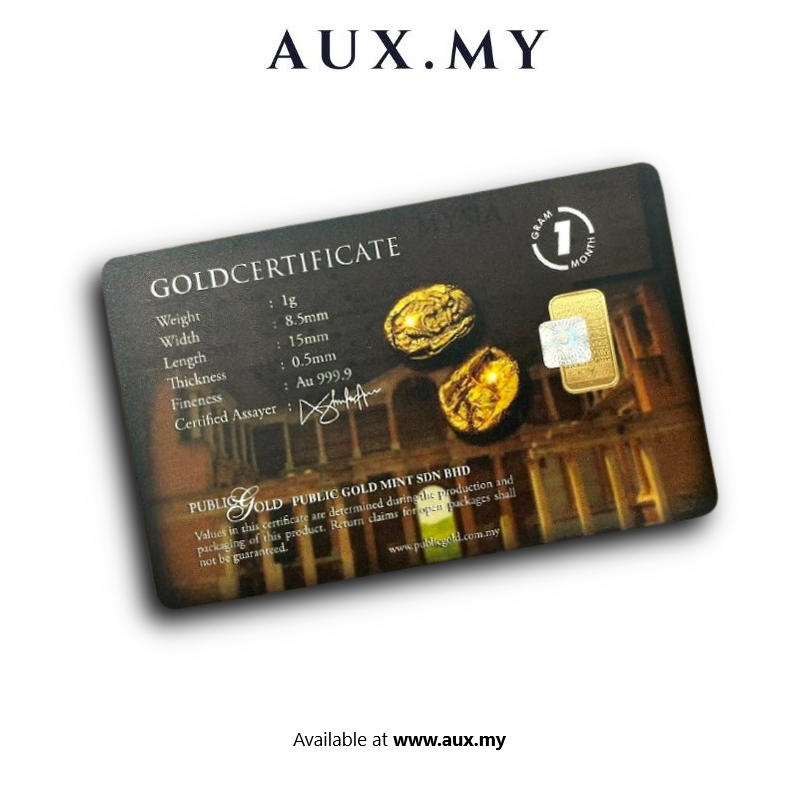 1g pg 1st gold bar back